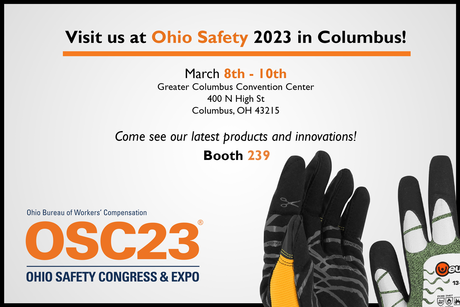 Visit us as the 2023 Ohio Safety Congress! Eureka