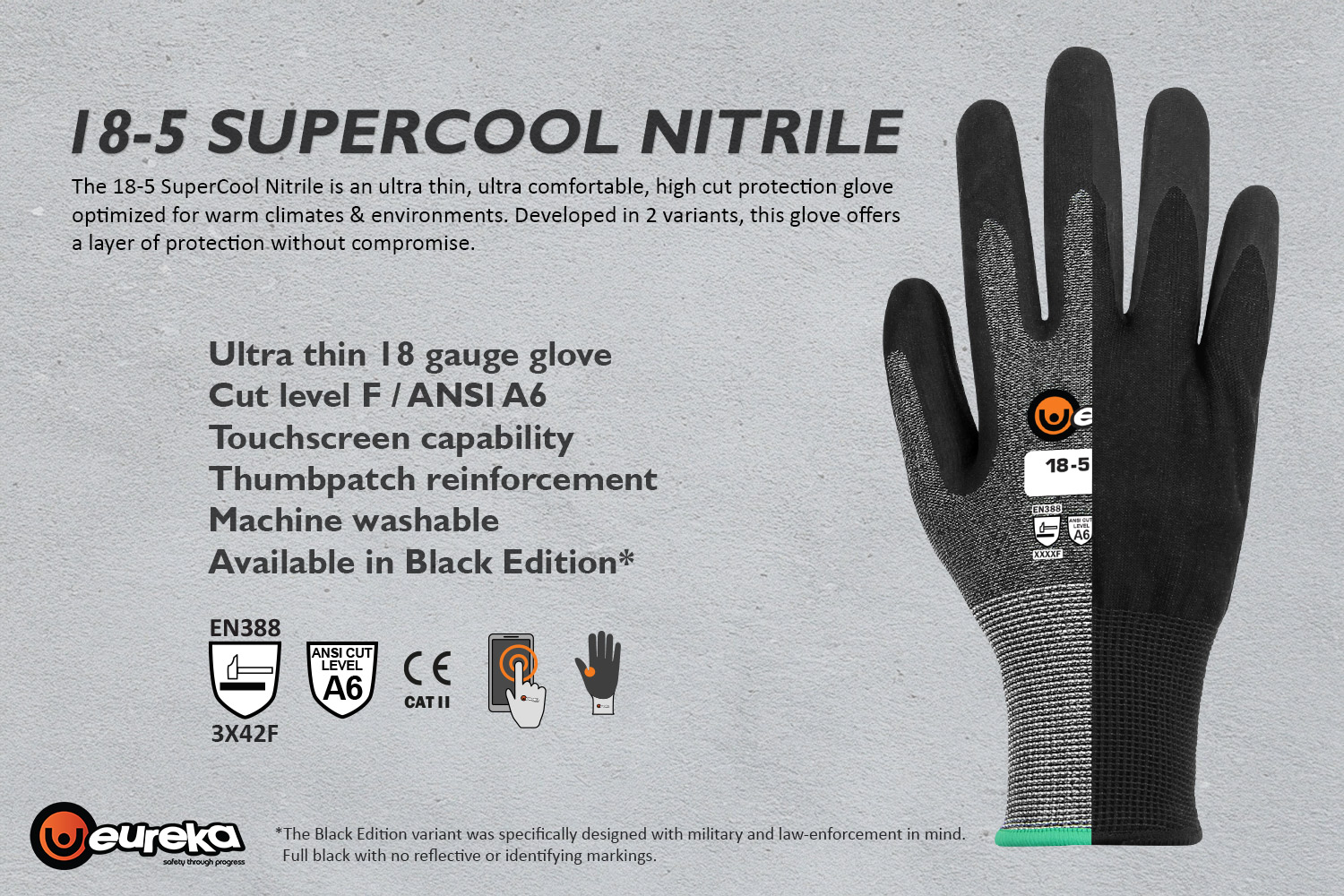 Eureka Safety 18-5 SuperCool Nitrile